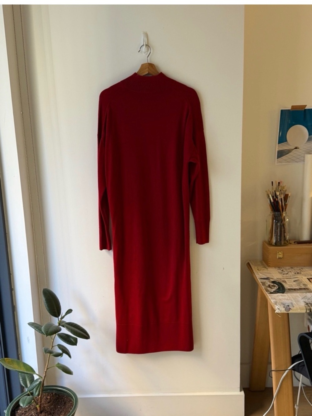COS MERINO WOOL TURTLENECK DRESS